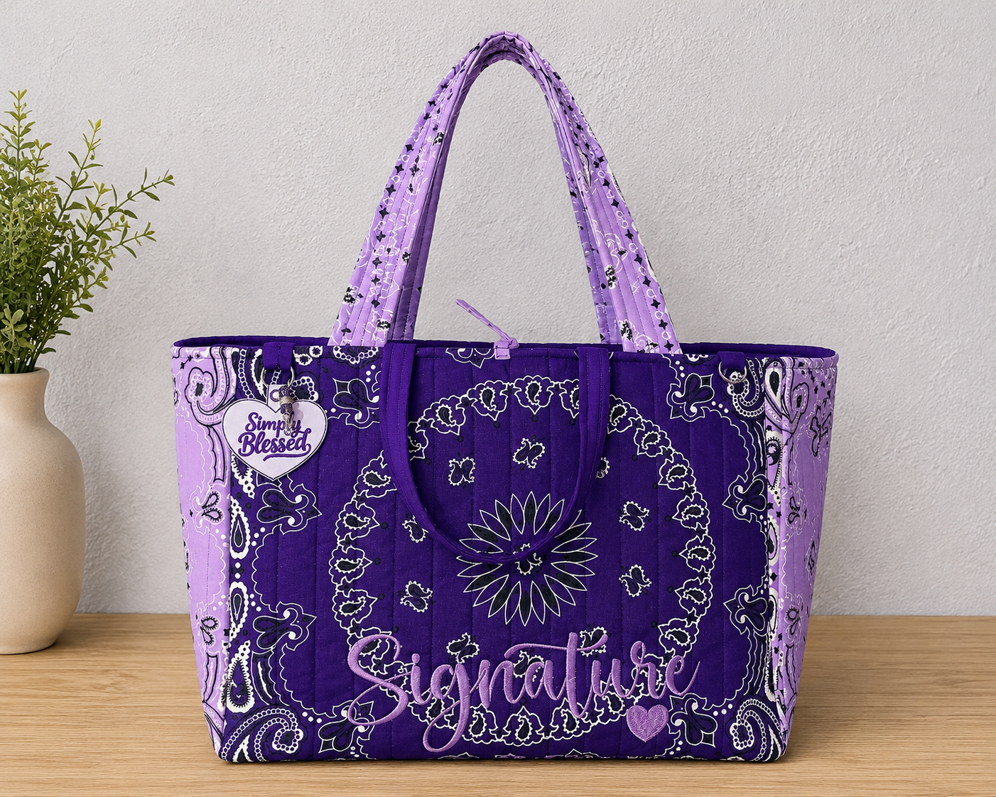 Viral Multicolored Bandanna Tote Bag