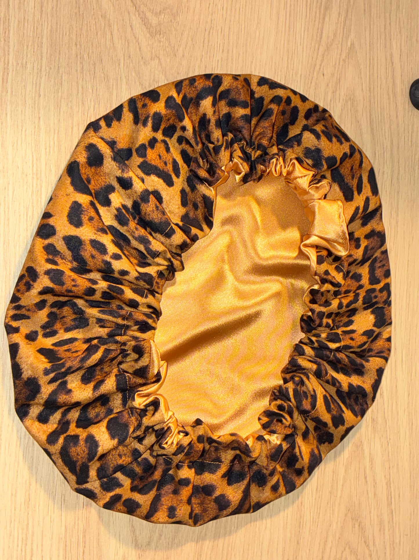 Cheetah Print Satin Bonnets LAST PAIRS