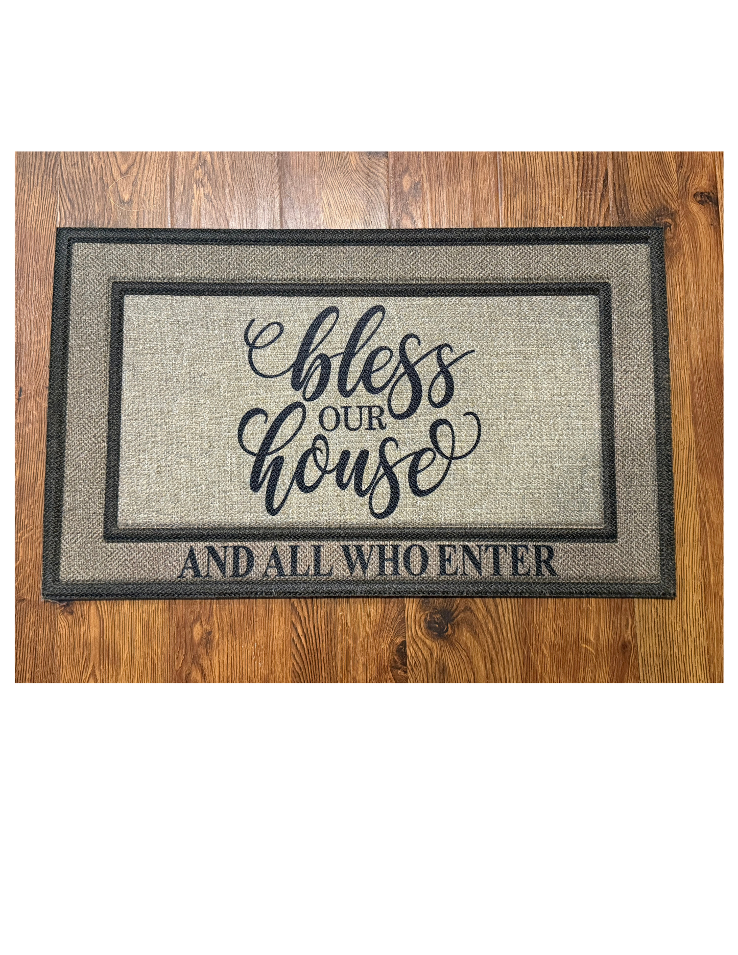 Bless Our House Front Custom Door Mat