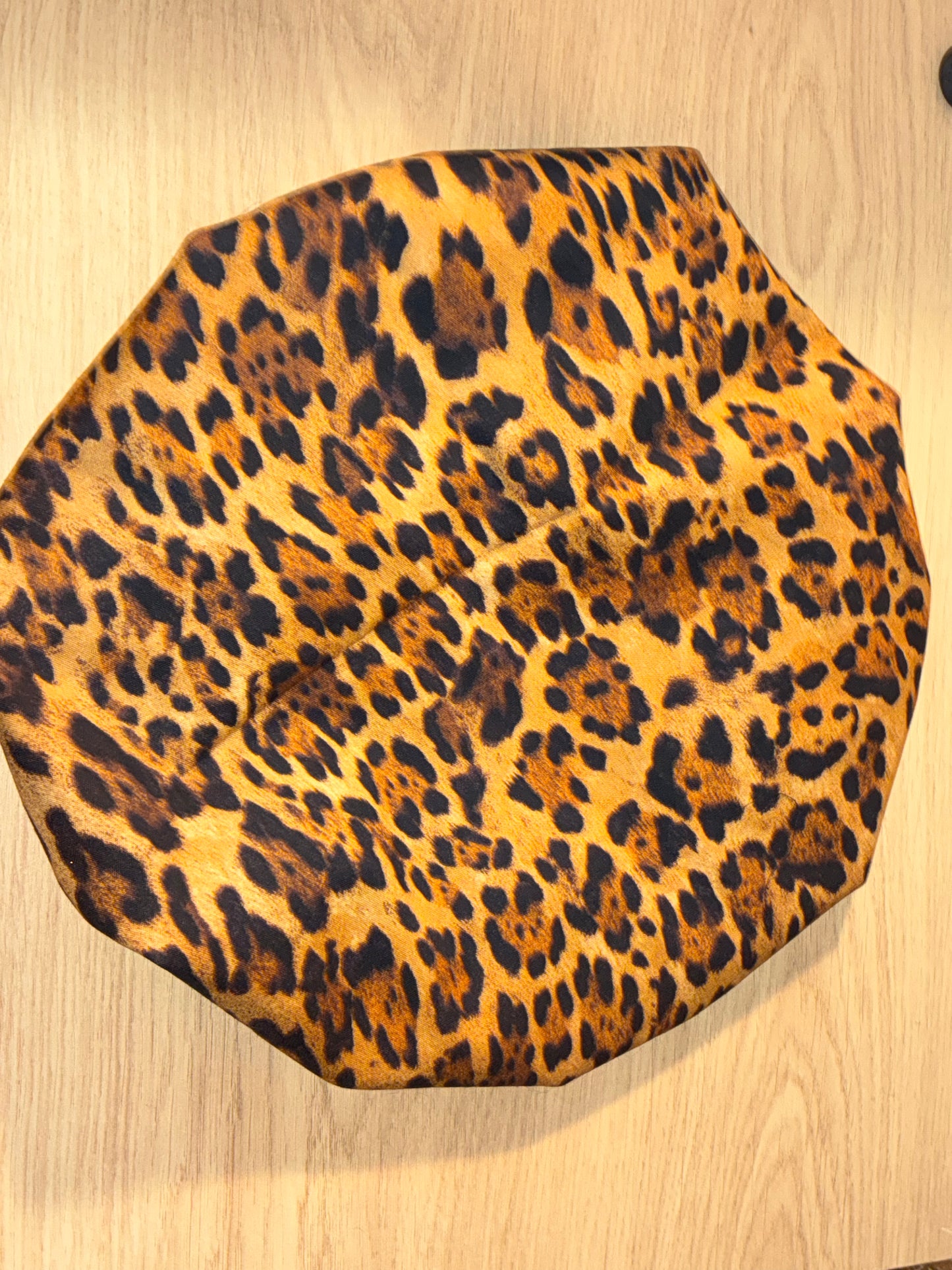 Cheetah Print Satin Bonnet