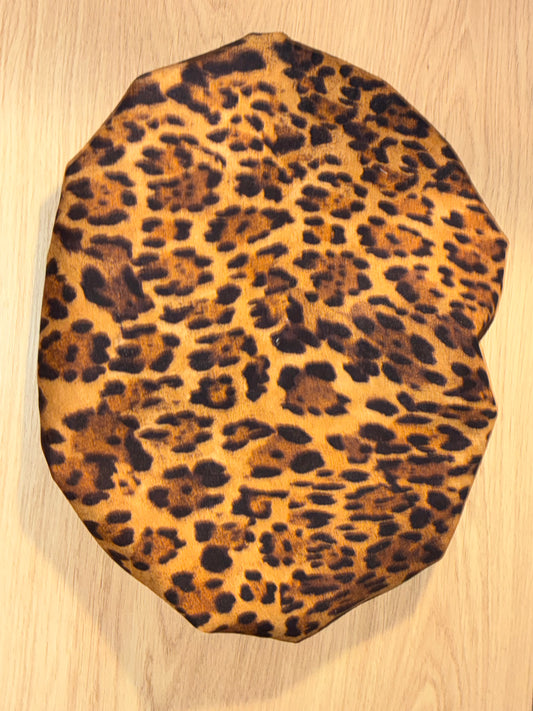 Cheetah Print Satin Bonnets LAST PAIRS