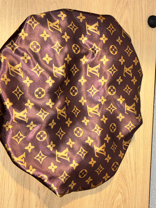 Luxury LV Silk Bonnet